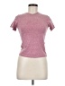 Basic Editions Tweed Pink Short Sleeve Turtleneck Size M - photo 1