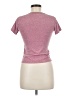 Basic Editions Tweed Pink Short Sleeve Turtleneck Size M - photo 2