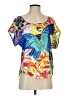 Boston Proper 100% Polyester Yellow Short Sleeve Blouse Size 4 - photo 1