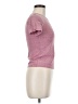 Basic Editions Tweed Pink Short Sleeve Turtleneck Size M - photo 4