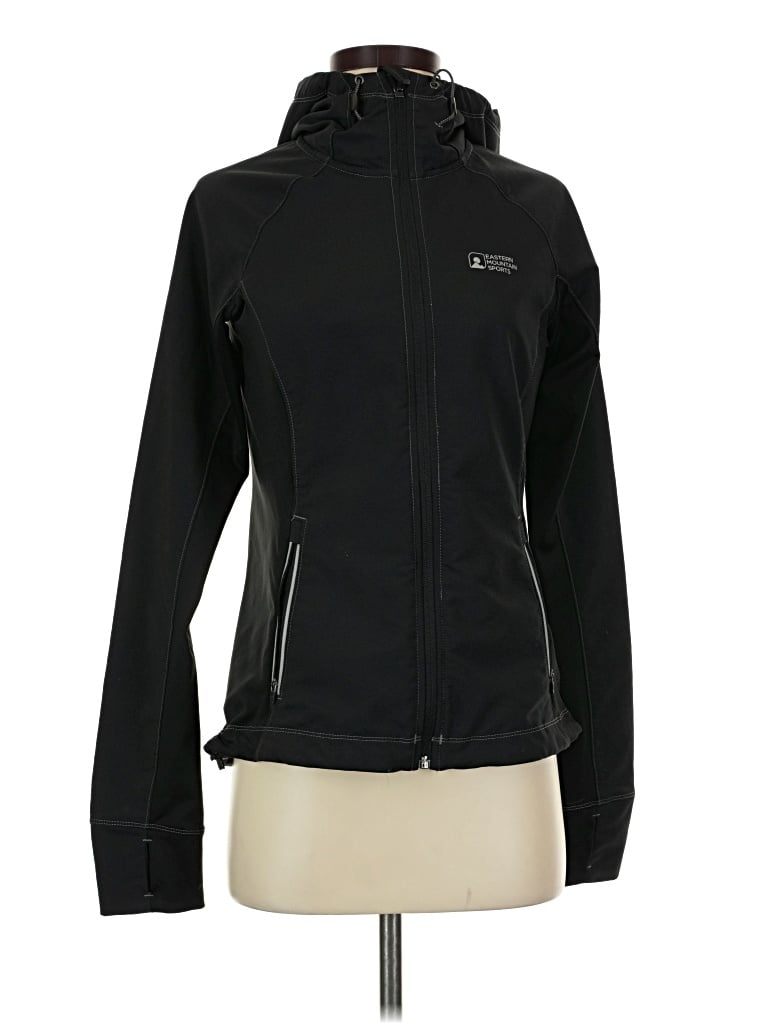 Pre-owned Eastern Mountain Sports Zip Up Hoodie In Black