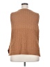 Soft Surroundings 100% Polyester Brown Sleeveless Blouse Size 2X - photo 2