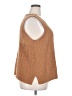 Soft Surroundings 100% Polyester Brown Sleeveless Blouse Size 2X - photo 4