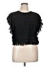 Aqua Black Short Sleeve Top Size XL - photo 1