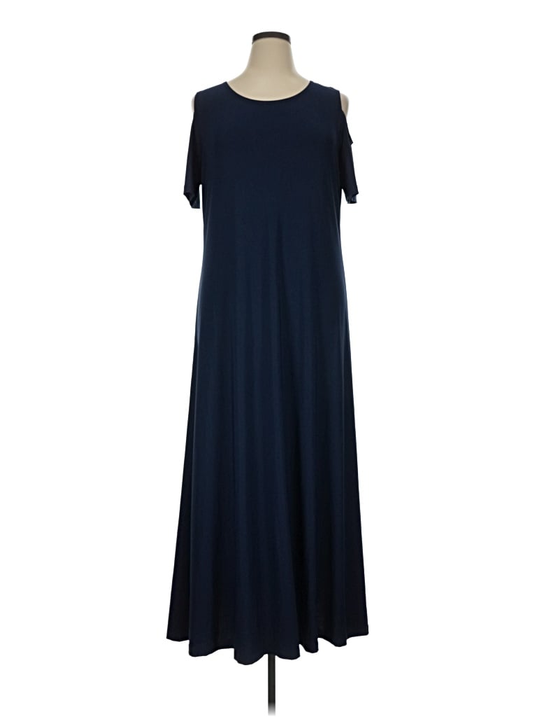 Pre-owned Attitudes By Renee Casual Dress In Blue