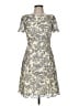 Tory Burch 100% Polyester Paisley Gray Cocktail Dress Size 6 - photo 1