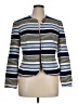 Anne Klein Stripes Blue Blazer Size 14 - photo 1