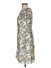 Tory Burch 100% Polyester Paisley Gray Cocktail Dress Size 6 - photo 5