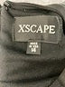 Xscape 100% Polyester Black Cocktail Dress Size 14 - photo 4