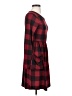 Gilli Plaid Burgundy Casual Dress Size S - photo 4