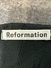 Reformation Black Short Sleeve Top Size 6 - photo 4