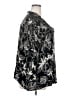 Avenue 100% Polyester Black 3/4 Sleeve Blouse Size 30 - 32 Plus - photo 4