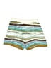Unbranded 100% Polyester Stripes Ivory Shorts Size L - photo 1