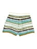 Unbranded 100% Polyester Stripes Ivory Shorts Size L - photo 2
