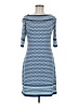 Max Studio Print Blue Casual Dress Size M - photo 1
