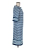 Max Studio Print Blue Casual Dress Size M - photo 4