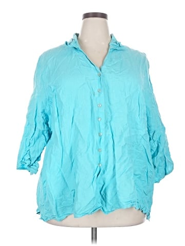 Avenue 3/4 Sleeve Button-Down Shirt (view 1)