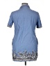 Max Studio Blue Short Sleeve Button-Down Shirt Size XL - photo 2