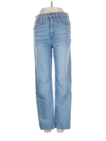 Madewell Classic Straight Jeans in Meadowland Wash (view 1)