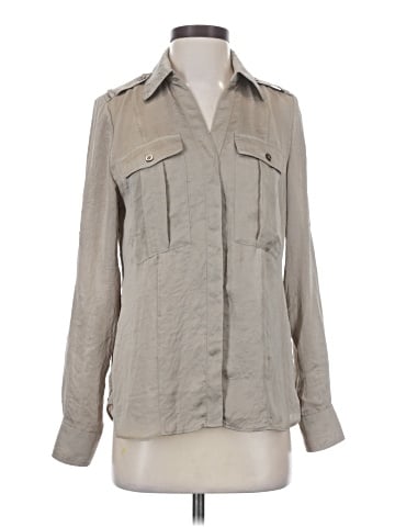 Banana Republic Monogram Long Sleeve Blouse (view 1)