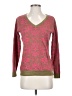 Banana Republic 100% Cotton Paisley Pink Pullover Sweater Size S - photo 1