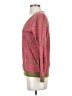 Banana Republic 100% Cotton Paisley Pink Pullover Sweater Size S - photo 5
