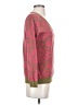 Banana Republic 100% Cotton Paisley Pink Pullover Sweater Size S - photo 4