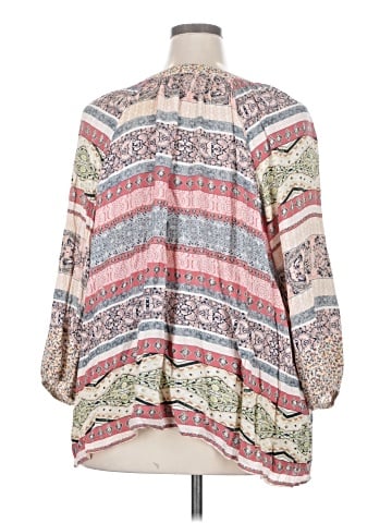 One World 3/4 Sleeve Blouse (view 2)