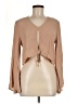 Dee Elly Tan Long Sleeve Blouse Size M - photo 1