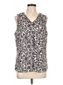 GNW 100% Polyester Ivory Sleeveless Blouse Size L - photo 1