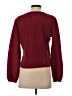 TeXTURE & THREAD Madewell Burgundy Long Sleeve Blouse Size S - photo 2