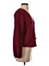 TeXTURE & THREAD Madewell Burgundy Long Sleeve Blouse Size S - photo 4