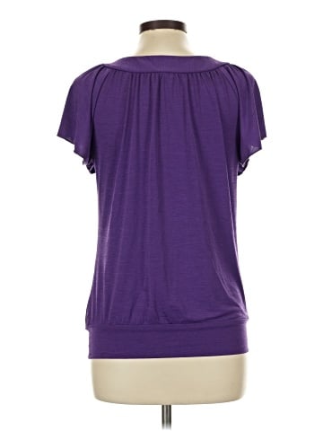 Wrapper Short Sleeve Top (view 2)