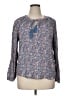 Style&Co Blue Long Sleeve Blouse Size XL - photo 1