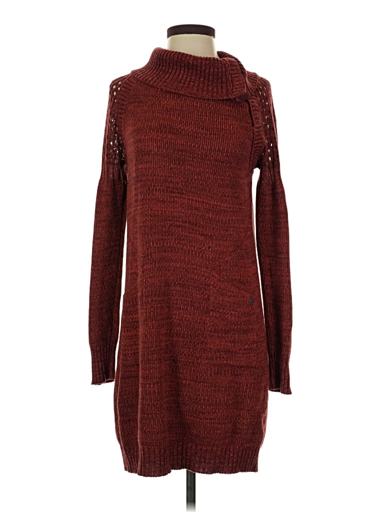 Pre-owned Prana Casual Dress In Burgundy