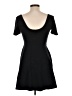 Forever 21 Solid Black Casual Dress Size L - photo 2