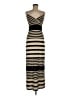 Derek Heart Stripes Tan Casual Dress Size M - photo 1