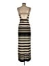 Derek Heart Stripes Tan Casual Dress Size M - photo 2