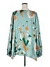 DIARRABLU 100% Polyester Teal 3/4 Sleeve Blouse Size 2XL - photo 2