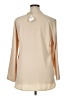 Timeson 100% Polyester Tan Long Sleeve Blouse Size XL - photo 2