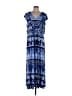 Dana Buchman 100% Polyester Tie-dye Blue Casual Dress Size L - photo 1