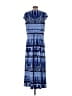 Dana Buchman 100% Polyester Tie-dye Blue Casual Dress Size L - photo 2