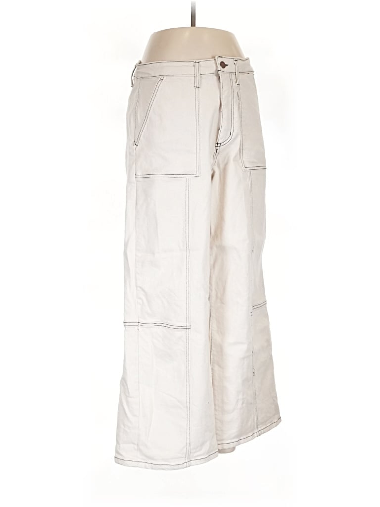 Pre-owned Oliver Logan Cargo Pants In Ivory