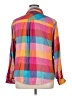 Torrid Color Block Pink Long Sleeve Button-Down Shirt Size 1X Plus (1) - photo 2