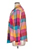 Torrid Color Block Pink Long Sleeve Button-Down Shirt Size 1X Plus (1) - photo 5