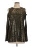 MICHAEL Michael Kors Gold Long Sleeve Top Size L - photo 1