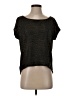 BCBGeneration 100% Polyester Black Short Sleeve Top Size XXS - photo 1