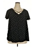 Torrid 100% Polyester Black Short Sleeve Top Size 2X Plus (2) - photo 1
