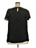 Torrid 100% Polyester Black Short Sleeve Top Size 2X Plus (2) - photo 2