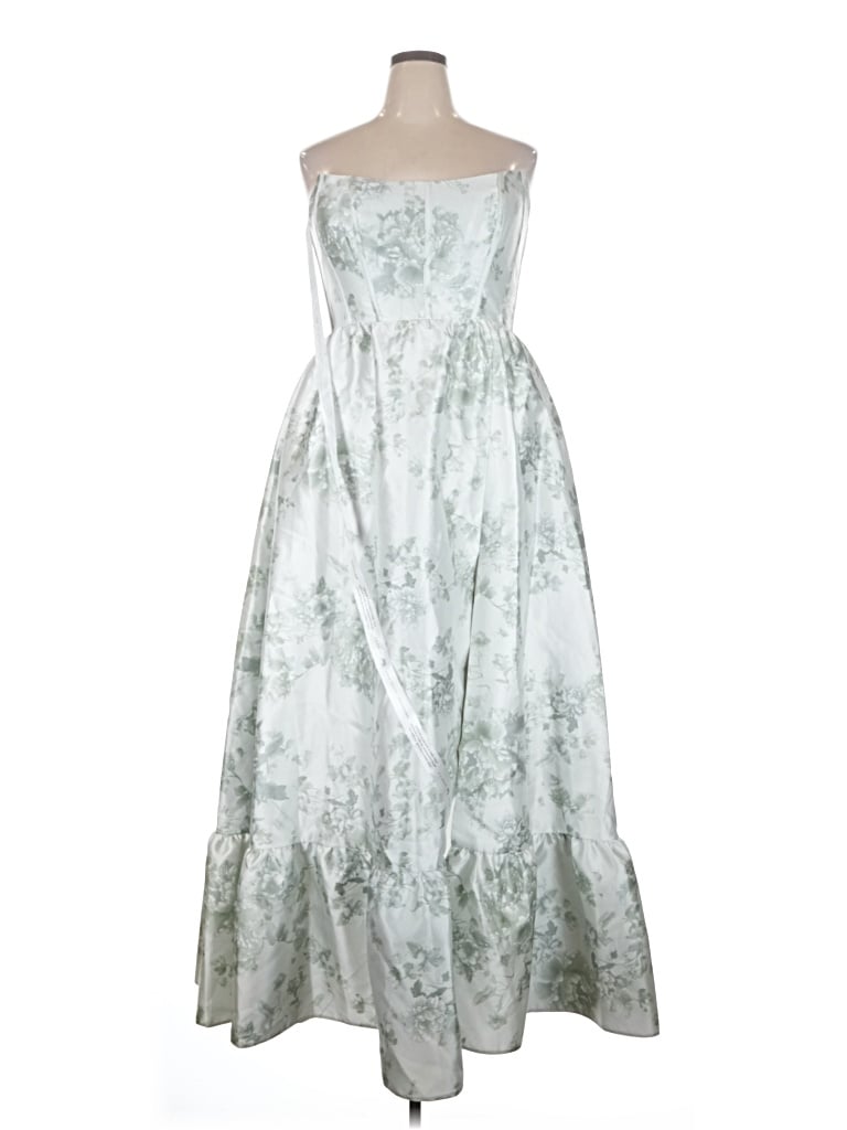 Pre-owned Dessy Collection Cocktail Dress In Silver